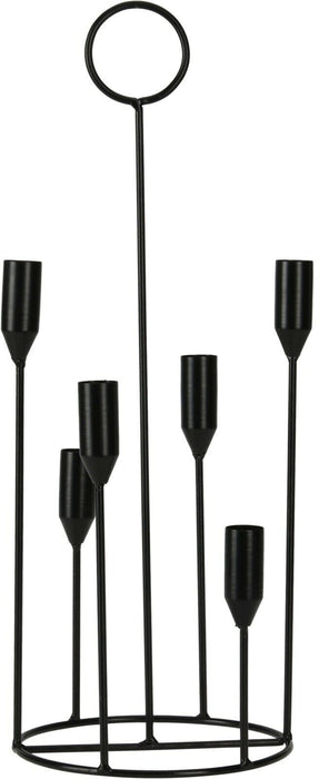 Candelabra Candle Holders 5 Stemmed Black Candlestick Dinner Candles Branch