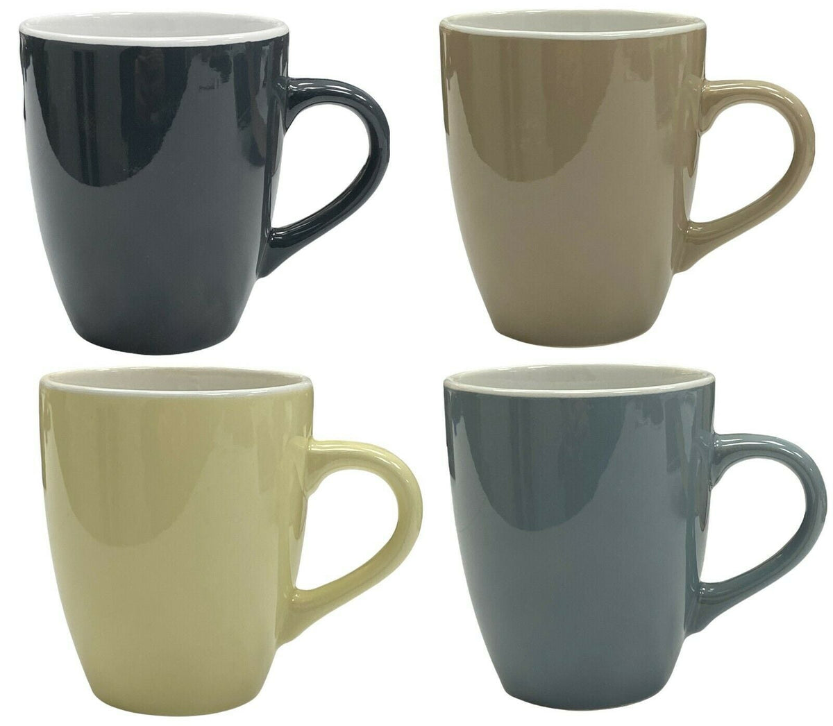 Set Of 4 JUMBO Large Glass Coffee Cup Cappuccino 475ml Capacity