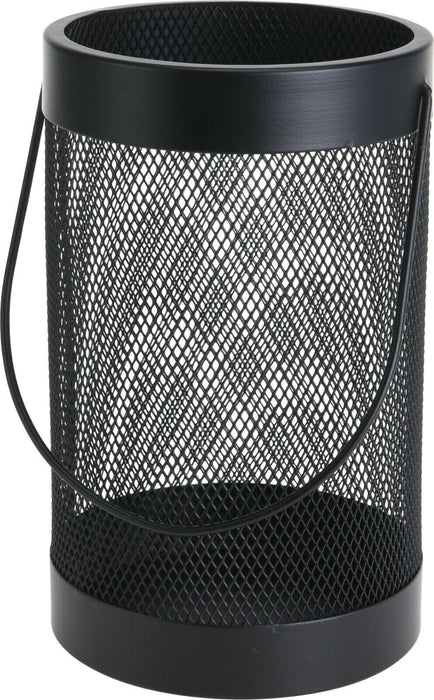 Lantern Candle Holder Large Pillar Candle Black Indoor Outdoor Tealight Holder