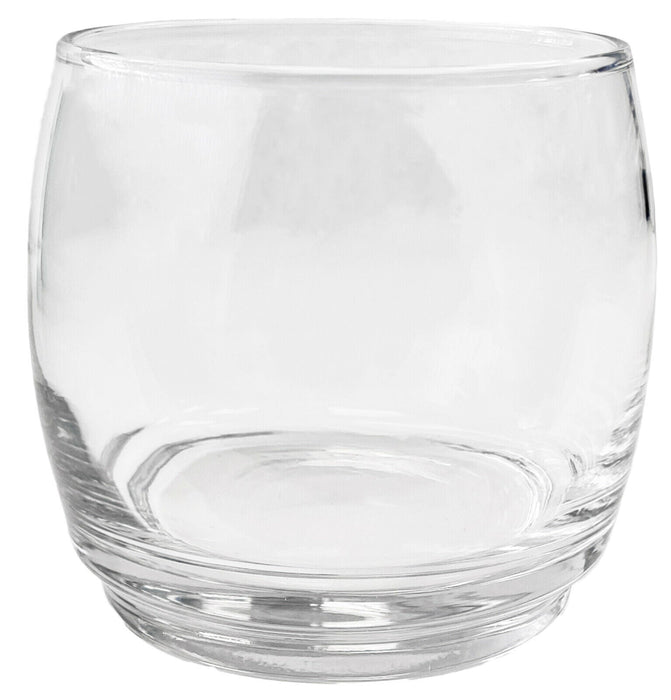 Set Of 6 Glass Tumblers Classic Round Design Clear Glassware Drinking Cups 325ml